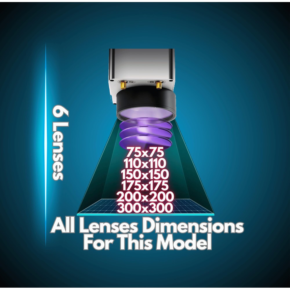 OMTech MOPA 100W LightBurn library preview