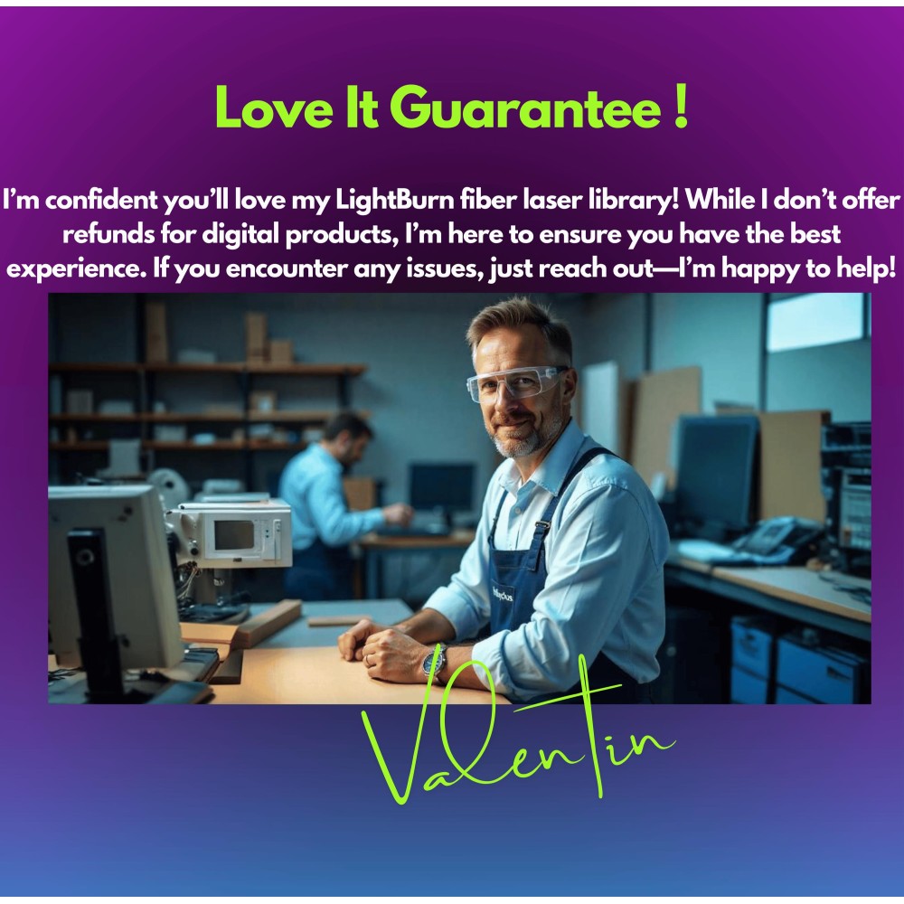 Gweike G2 MAX 50W Fiber Laser LightBurn Library  CBL