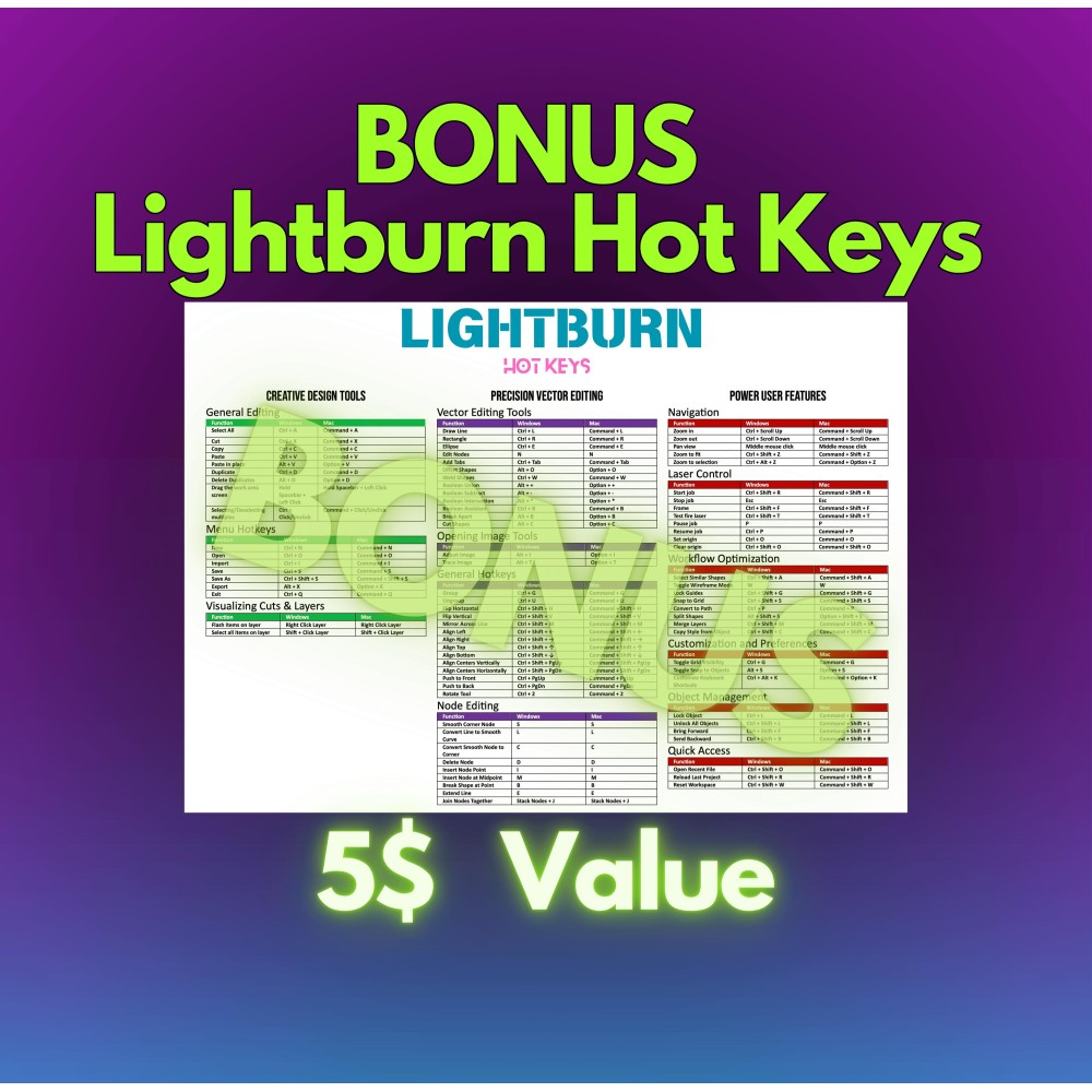 100W Raycus LightBurn library preview image