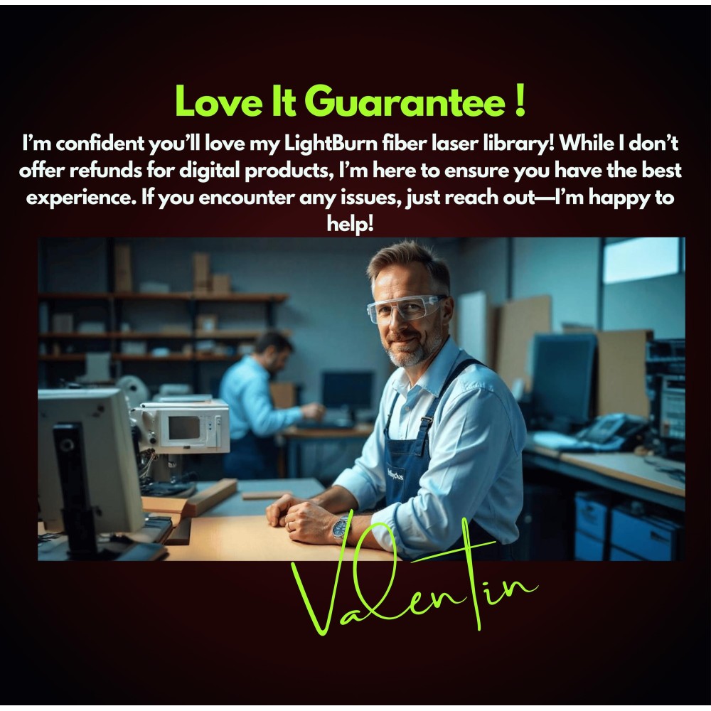 ComMarker B4 20W Fiber Laser Lightburn Library | 37 Material Settings | 2 Lenses | Easy Plug & Play Setup +MegaBonus