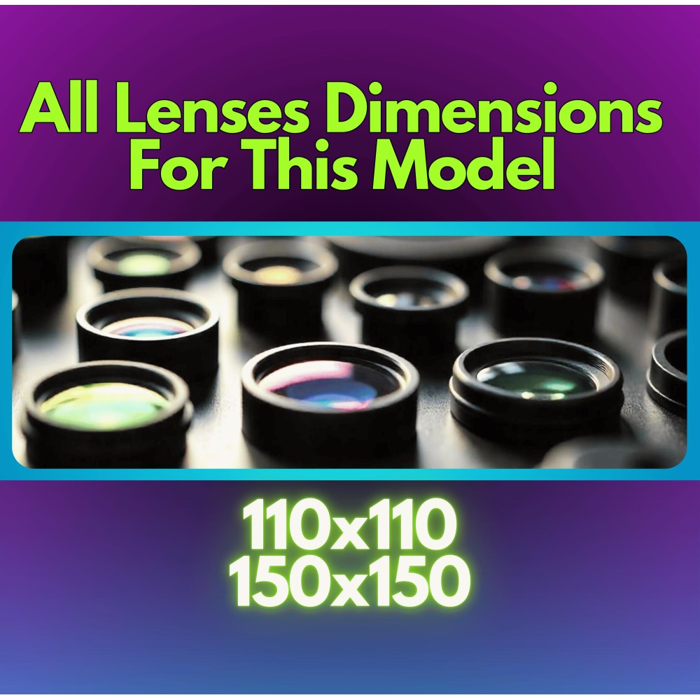 Gweike G2 20W Fiber Laser LightBurn Library -  | 37 Materials + MegaBonus | Easy Setup with 2 Lens Dimensions