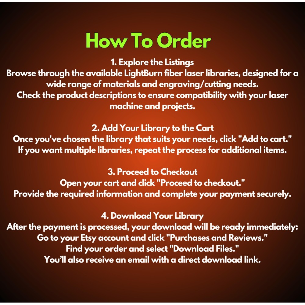 Cloudray 30W Fiber Laser Lightburn Library | 37 Material Settings | 3 Lenses | Easy Plug & Play Setup +MegaBonus