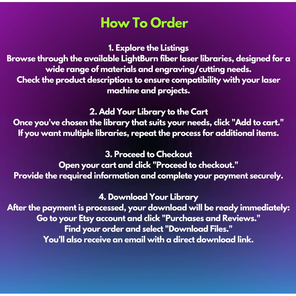 100W Raycus LightBurn library preview image