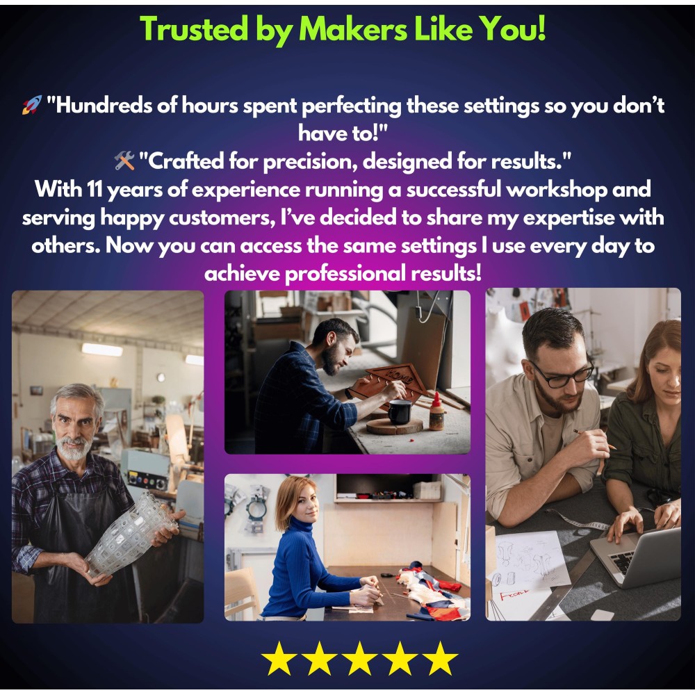 Gweike G7 UV 5W fiber laser with LightBurn library preview