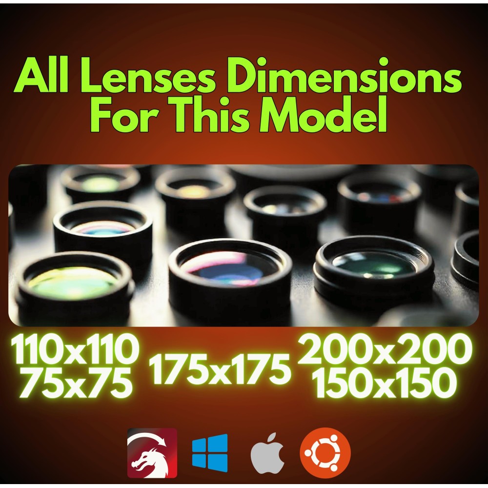 MOPA 20W fiber laser LightBurn library preview