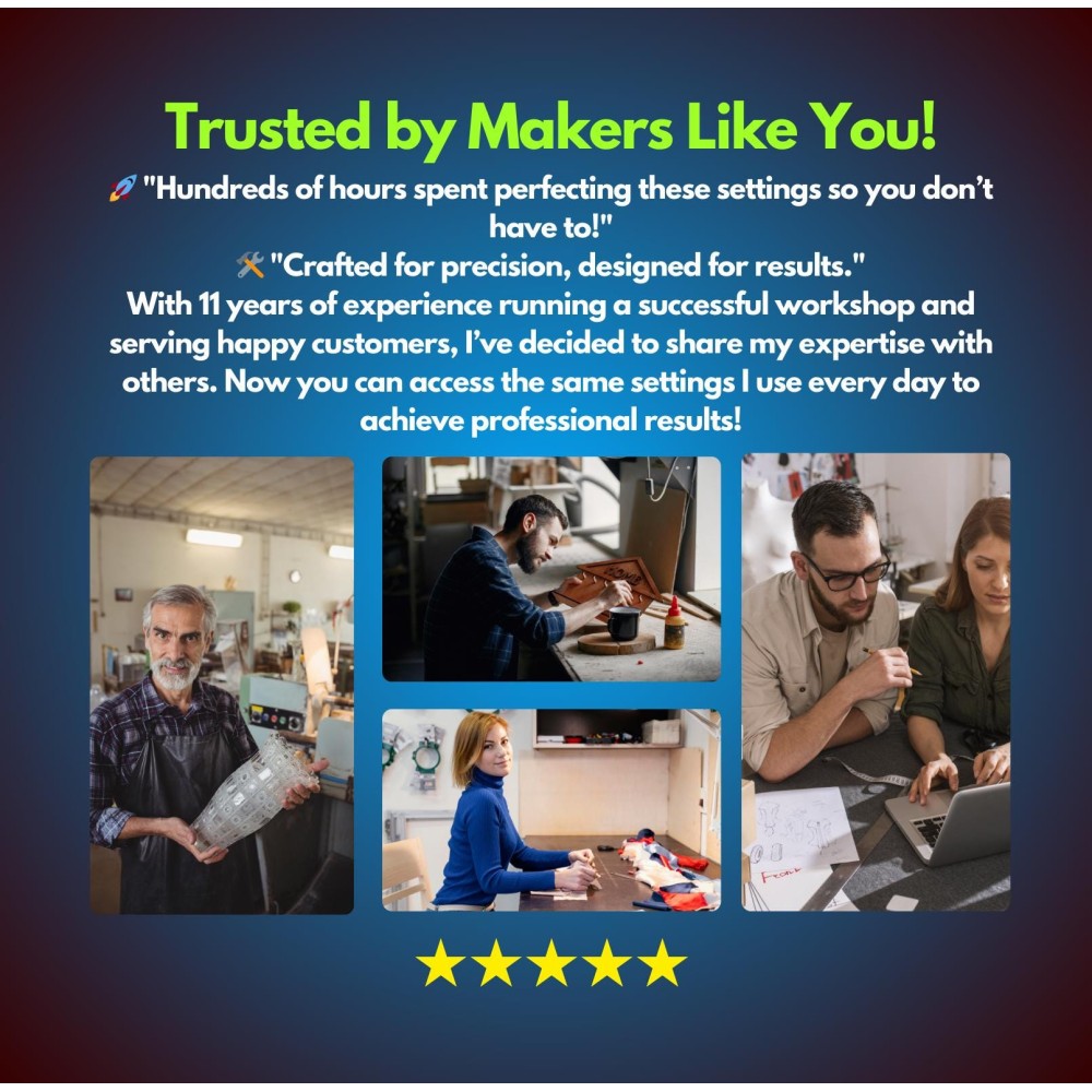 ComMarker B4 MOPA 100W fiber laser with LightBurn library preview