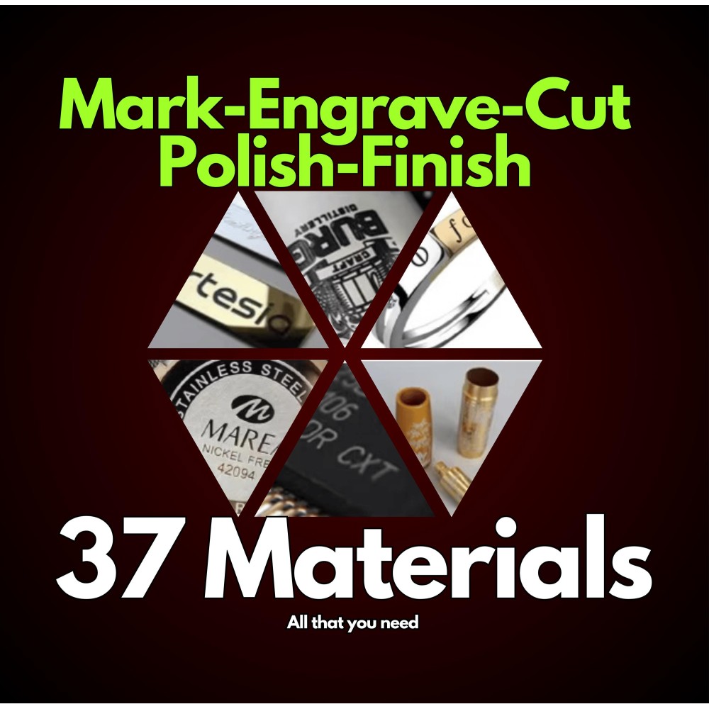 ComMarker B4 20W Fiber Laser Lightburn Library | 37 Material Settings | 2 Lenses | Easy Plug & Play Setup +MegaBonus