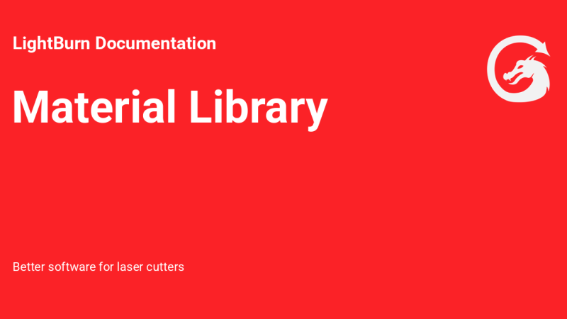 Perfect Results with a Preset Material Library